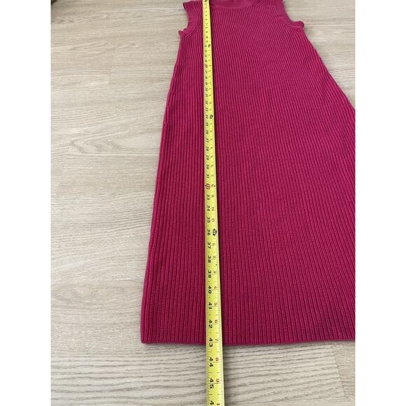 Babaton Aesthetica Wool Mock Neck Midi Dress S Pink Barbie Office Holiday Party - Picture 10 of 10